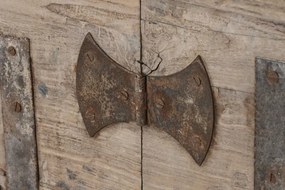 Bufet, natur, din lemn reciclat, sculptat manual,Rigora