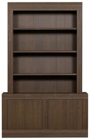 Bibliotecă maro din lemn de pin 146x230 cm Yumi – BePureHome