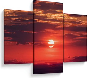 Tablou cu soarele colorat (90x60 cm)
