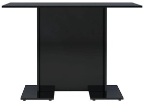 Masa de bucatarie, negru extralucios, 110x60x75 cm, PAL 1, negru foarte lucios
