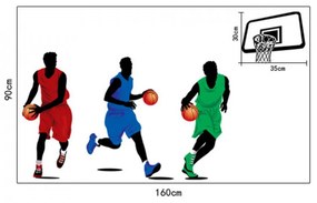 Sticker perete Basketball 90 x 160 cm