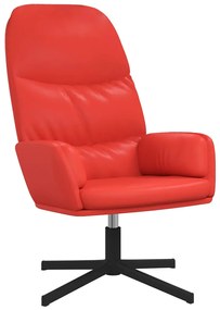 341058 vidaXL Scaun de relaxare, roșu, piele ecologică