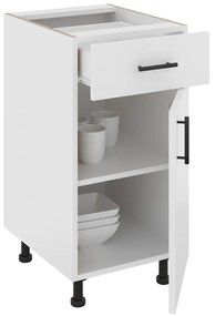 Corp Baza Karo, 1 Sertar, 1 Usa, Alb, 40 x 50 x 80 cm