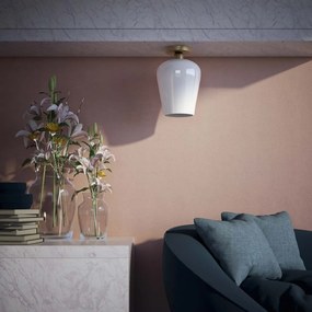 Plafoniera design italian din alama si sticla Talis