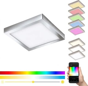 Eglo 33668-LED FUEVA-C Plafonieră LED RGBW reglabilă pentru baie 21W/230V 30x30cm