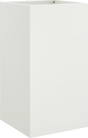 vidaXL Jardinieră, alb, 42x38x75 cm, oțel