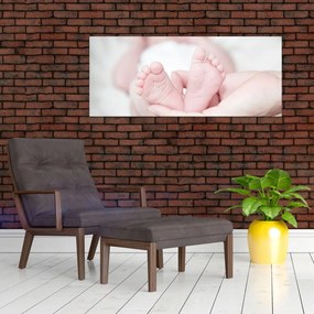 Tablou cu piciorușele de copilaș (120x50 cm)