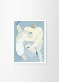 Poster 50x70 cm Hold You - Blue – Sofia Lind – The Poster Club
