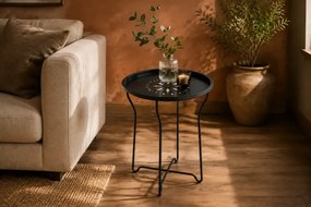Masuta metal Tago negru Homs, 46X46X52 cm ,10371