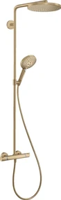 Sistem de dus Hansgrohe Raindance Select S 240 PowderRain, termostat, 1 jet, brushed bronze - 27633140