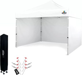 Cortină pliabilă 3x3m pentru Sărbători: Protecție impermeabilă și Asamblare rapidă - cu 3 pereți - Alb
