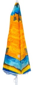 Umbrela de plaja Muhler U5037 651449, 180x180 cm, Fara suport, Brat rabatabil, 8 spițe, Multicolor