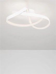 Lustra aplicata LED CCT OLIA aluminiu alb