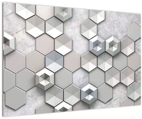 Tablou cu abstracție 3D (90x60 cm)