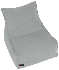 Fotoliu tip sac, material textil gri deschis, EGALEO