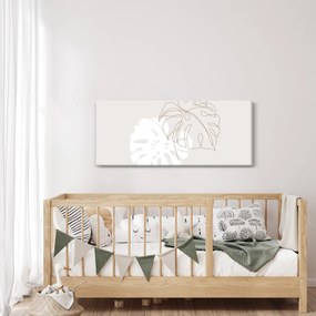 Tablou - Linia de artă monstera N⁰2 (120x50 cm)