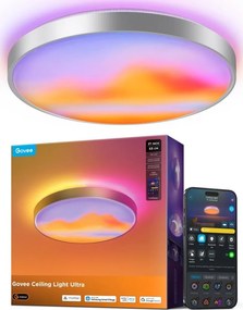 Govee - Plafonieră LED RGBICWW reglabilă, 55W, 230V, Ø 53 cm, Matter, Wi-Fi