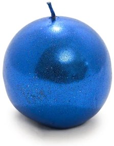 Set 2 lumanari glob CANDLE BALL BLUE 4,5 cm albastru