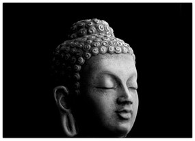 Tablou pe sticlă - Buddha, portret (70x50 cm)