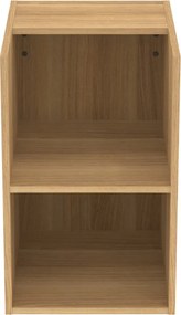 Dulap de baie în culoare naturală scund/suspendat cu aspect de lemn de stejar 40x63 cm i.Life B – Ideal Standard