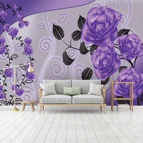 Fototapet - Trandafir violet (152,5x104 cm), în 8 de alte dimensiuni noi