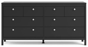 Comodă neagră joasă 159x80 cm Madrid – Tvilum