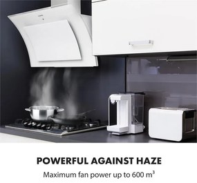 Sabia 90, hotă de aspirare de 90 cm, incluzând 2 x filtru de carbon activ, albă