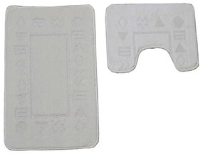 Set covorase Classic, 2 buc/set, 50x80 + 40x50 cm, antik, crem