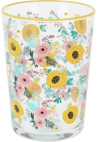 Set de 4 pahare Flowers & Fruits 510 ml , galben