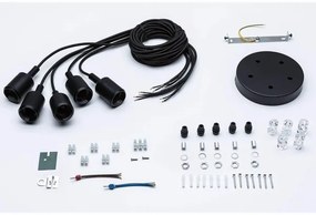 Paulmann 50389 - Lustră pe cablu NEORDIC 5xE27/20W/230V