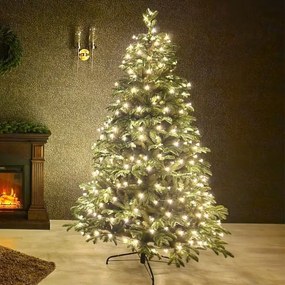 Instalație brad LED de Crăciun in culoare alb cald 48m 480LED