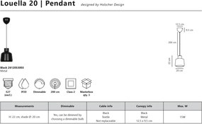 Pendul design nordic modern Louella 20cm