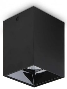Spot LED aplicat modern Nitro pl square d07 NERO