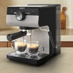 Espressor pentru două cești Krups AUTHENTIC 1450W/230V gri