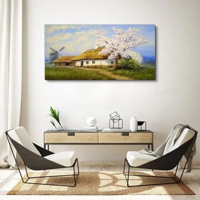 Tablou canvas Pictură Village Cottage