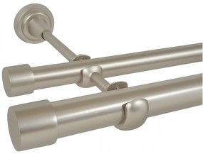Galerie fara inele DOP - 25/19 - crom mat (Alege marime: 400 cm)