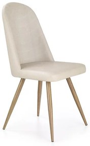 Scaun K214 piele ecologica crem