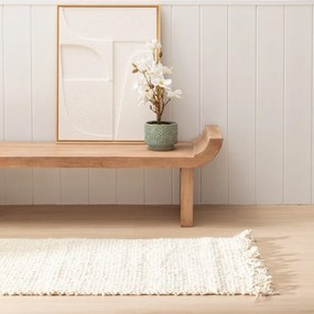 Covor tip traversă crem din iută 70x170 cm Altea – Ixia