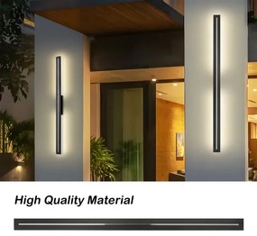 Brilagi - Aplică LED de exterior LINEO LED/24W/230V 3000K IP65 negru