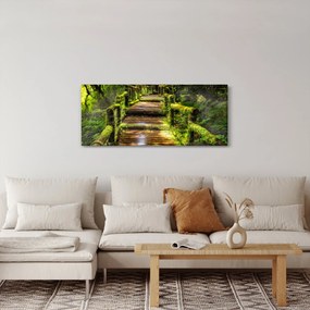 Tablou cu scări într-o pădure tropicală (120x50 cm)