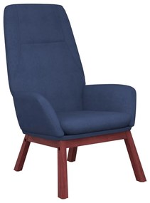 341387 vidaXL Scaun de relaxare, albastru, material textil