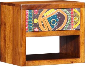 vidaXL Dulap de noapte Maro 40 x 35 x 35 cm Lemn Solid de Acacia