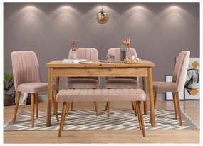 Set sufragerie Santo set (pentru 6 persoane) (Pin atlantic + Pietros) . 1102560