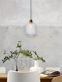 Pendul design decorativ Venice oval, clear