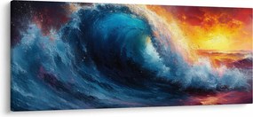 Tablou - Val în apus de soare (120x50 cm)