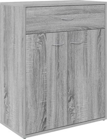 vidaXL Servantă, sonoma gri, 60x30x75 cm, lemn prelucrat