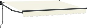 vidaXL Cort electric retractabil Crem 3,5 x 2 m