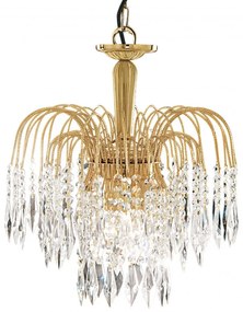Lustra cristal suspendata design elegant Waterfall gold 3L 5173-3 SRT