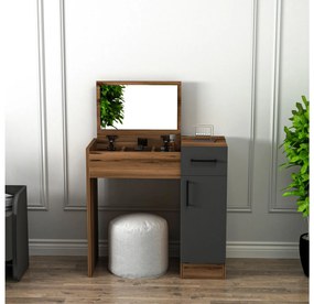 Măsuță de toaletă Nukela 2 (Nuc deschis + antracit) . 1094105