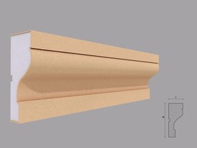 Ancadrament fereastra exterior FP105 dimensiuni 130x55x2000mm